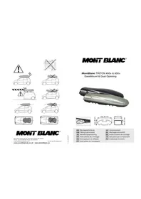 Notice Mont Blanc TRITON 450E Coffre de toit