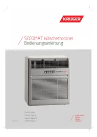 Notice Krüger SECOMAT 200 Sèche-linge
