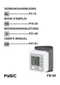 Notice Fysic FB50 Blutdruckmessgerät
