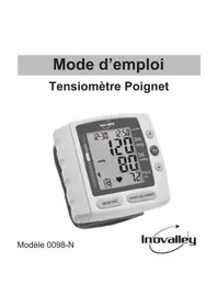 Notice INOVALLEY 0098N Tensiomètre