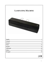 Notice Pavo 1ST Machine à laminer