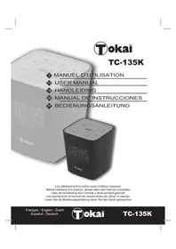Notice TOKAI TC135 Alarm clock radio