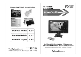 Notice Pyle PLHR98W Moniteur
