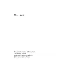 Notice AEG-ELECTROLUX ARCTIS N 91250 I Congélateur