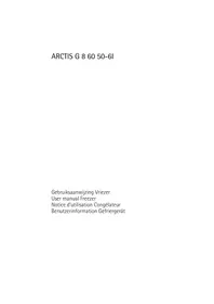 Notice AEG-ELECTROLUX ARCTIS 86050 GI Congélateur