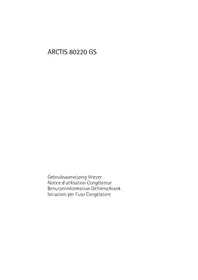 Notice AEG-ELECTROLUX ARCTIS 80220 GT Congélateur