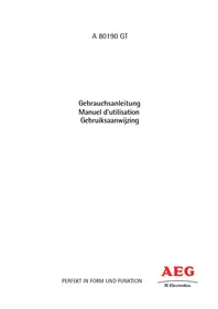 Notice AEG-ELECTROLUX ARCTIS 80190 GT Congélateur