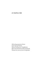 Notice AEG-ELECTROLUX ARCTIS 75270 GA3 Congélateur