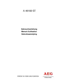 Notice AEG-ELECTROLUX ARCTIS 40160 GT Congélateur