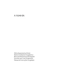 Notice AEG-ELECTROLUX 75240 GA Congélateur