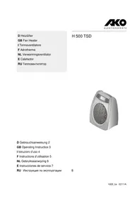 Notice AKO H 500 TSD Chauffage