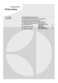 Notice ELECTROLUX EXD25DN3W Nemlendirici