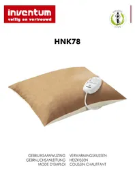 Notice INVENTUM HNK78 Couverture/coussin chauffant