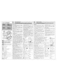 Notice Ecomed HP40E Couverture/coussin chauffant
