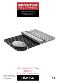 Notice INVENTUM HNK50 Couverture/coussin chauffant