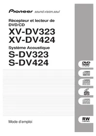 Notice PIONEER XVDV424 Enregistreur CD