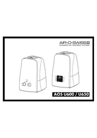 Notice AIR-O-SWISS AOS U600 Purificateur d'air