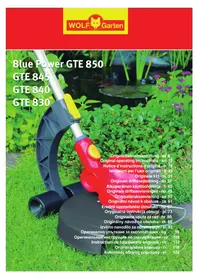 Notice Wolf Garten GTE 840 Coupe-herbe
