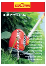 Notice Wolf Garten LIION POWER GT 815 Coupe-herbe