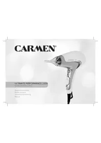 Notice Carmen HD3500 Haartrockner