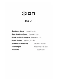 Notice ION TRIO LP Platine_disque