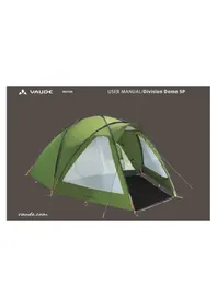 Notice Vaude DIVISION DOME 5P Tent