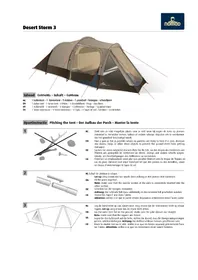 Notice Nomad DESERT STORM 3 Tente