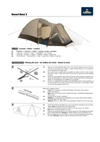 Notice Nomad DESERT ROSE 3 Tente