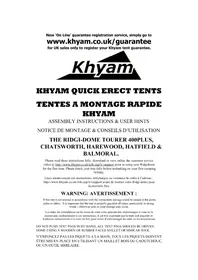 Khyam Balmoral - Tente