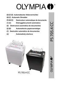 Notice OLYMPIA PS 705.4 C Shredder