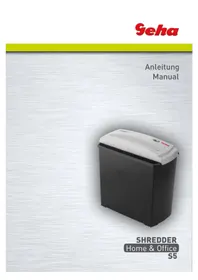 Notice GEHA HOME & OFFICE S5 Destructeur de document