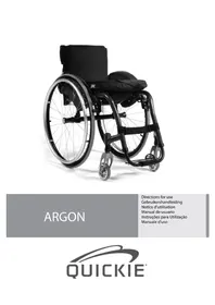 Notice Quickie ARGON Rolstoel