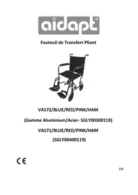 Notice Aidapt VA172 Fauteuil roulant