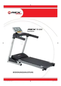 Notice REX TX800 Treadmills