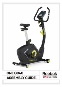 Notice Reebok ONE GB40 Vélo elliptique