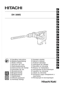 Notice HITACHI DH 38MS Boremaskin