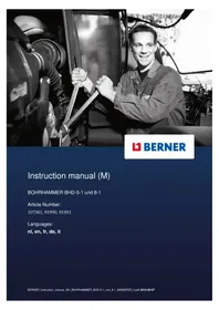 Notice BERNER BHD81 Perceuse