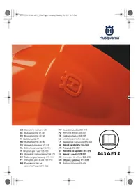 Notice HUSQVARNA 543AE15 Perceuse