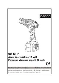 Notice Gamma CD12HP Perceuse