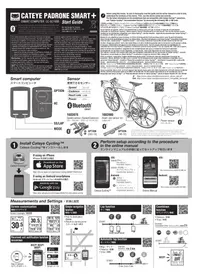 Notice CAT EYE PADRONE SMART CCSC100B Compteur