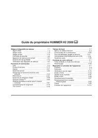 Notice Hummer H2 (2009) Voiture