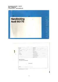 Notice AUDI 75 L (1971) Voiture