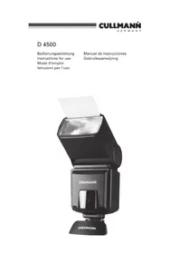 Notice CULLMANN D 4500 Flash