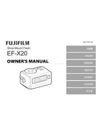 Notice FUJIFILM EFX20 Flash