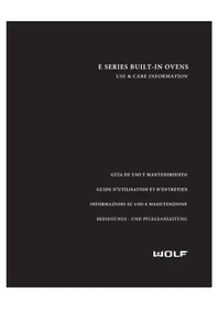 Notice WOLF ICBSO30PE Forno