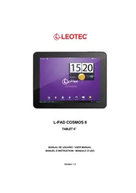Notice Leotec LPAD COSMOS II LETAB805 Tablette