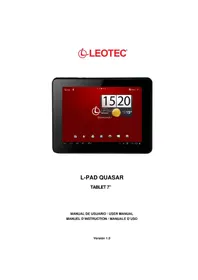 Notice Leotec LPAD QUASAR LETAB704 Tablette