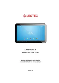 Notice Leotec LPAD NOVA II LETAB1009 Tablette