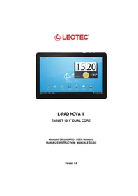 Notice Leotec LPAD NOVA II LETAB1007 Tablette