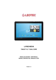 Notice Leotec LPAD NOVA LETAB1006 Tablette
